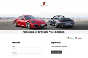 Die Porsche Presse-Datenbank