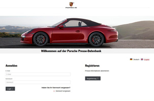 La cartella stampa digitale Porsche