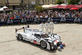 M14_1690.jpg || Porsche 919 Hybrid, Porsche Team: (l-r) Neel Jani, Romain Dumas, Marc Lieb, Scrutineering Le Mans 24 Hours 