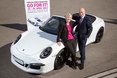 _MG_4200.jpg || Anke Huber and Markus Günthardt with the winner’s car Porsche 911 Carrera 4 GTS Cabriolet 